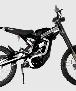 The Surron Storm Bee Grey is an advanced electric off-road motorcycle designed for both recreational and competitive use. This high-performance